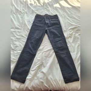 High waist slim leg black jeans (size 29)